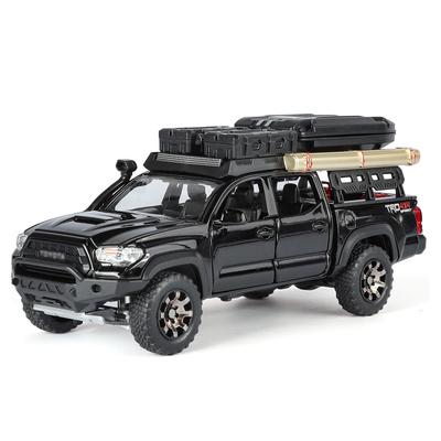 Travel Version 1/32 Tacoma Pickup Alloy Car Model Diecast Metal Off-Road Vehicles Car Model Sound Light Simulation Kids Toy Gift