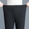 Women's Fleece-Lined Winter Elastic Waist Mom Pants