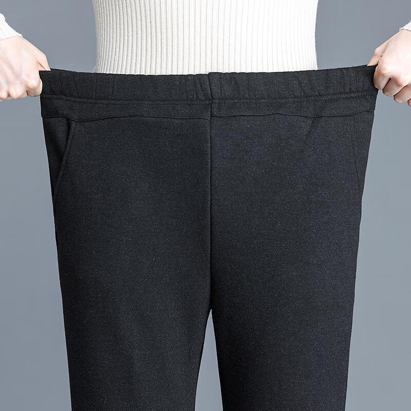 Women's Fleece-Lined Winter Elastic Waist Mom Pants