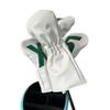 White & Green Golf Club Headcover, 135 X Number Style, Two Color Options