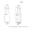 1500ml/50oz Juice Water Bottle Leakproof with Flip Top Round/Square Juice Container Plastic Water Bottle for Cold Drinks/Juice