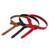 Knotted Genuine Leather Small Girdle, Pebbled Decorative Coat, Suit Belt, First-layer Cowhide Women's Belt