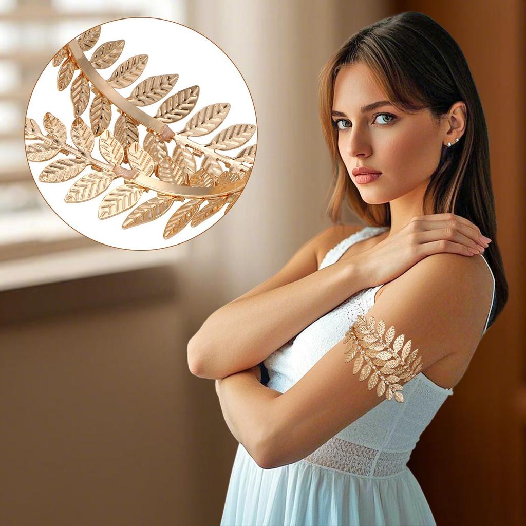 Leaf Arm Bracelet Bracelet Punk Baroque Personality Bracelet Open Bridal Accessories