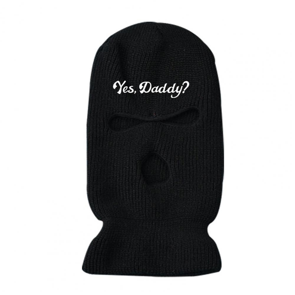 

Осень-зима Велосипедный капюшон для лица Трикотажный высокоэластичный унисекс однотонный интровертный человек Мотоциклетный ветрозащитный полнолицевой протектор One Size чёрный