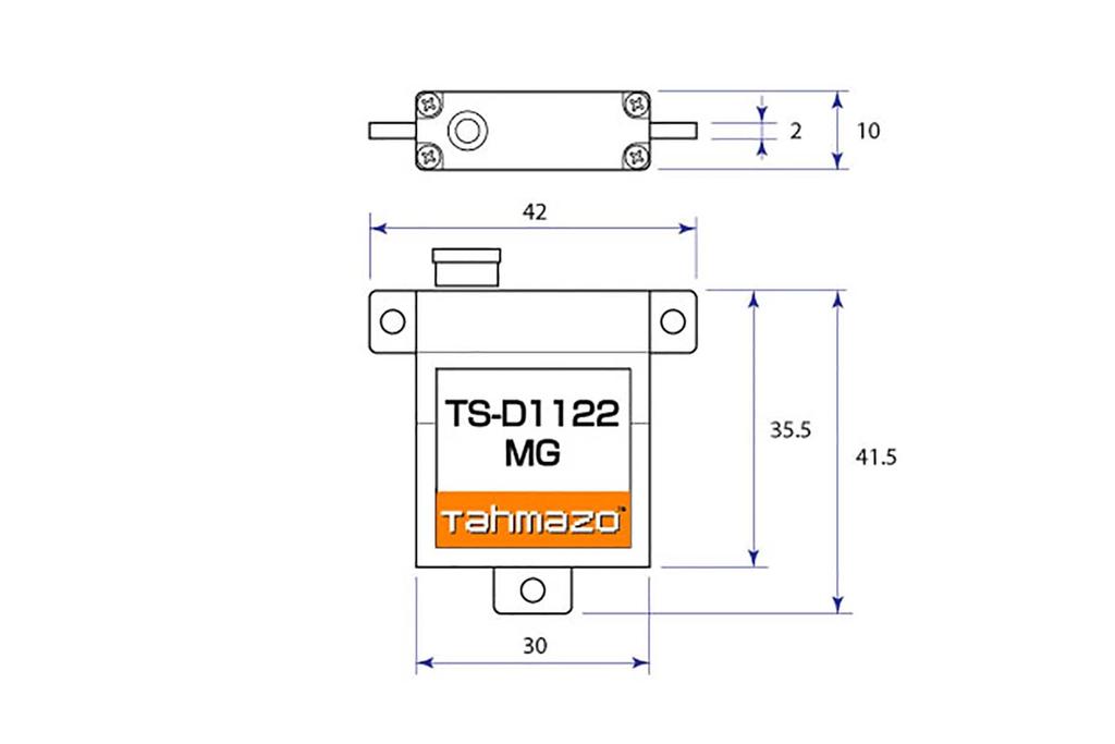 OK Mokei Tahmazo Servo 48923 TS-D1122MG (Wing Servo)