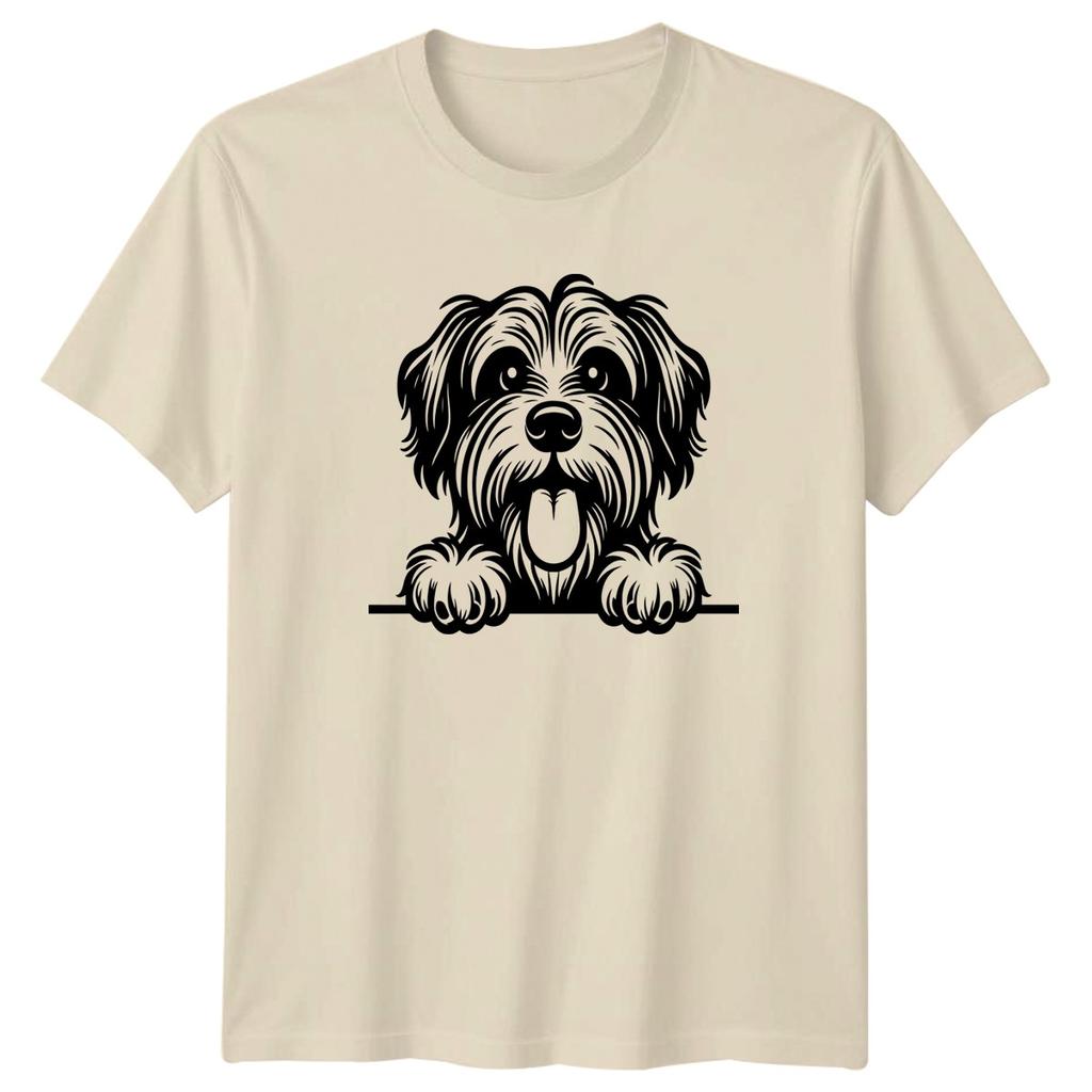 Fluffy Dog Face Dogs Animals Unisexs TShirt Unisexs Tee Graphic Unisex Top