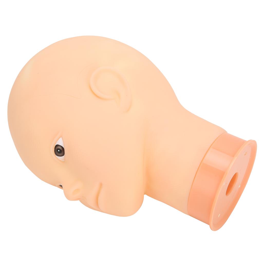 Hut Perücke Display Mannequin Kopf Modell Make-Up Training Praxis Glatze Mannequin Kopf (Rosa Basis)ohne Make-up