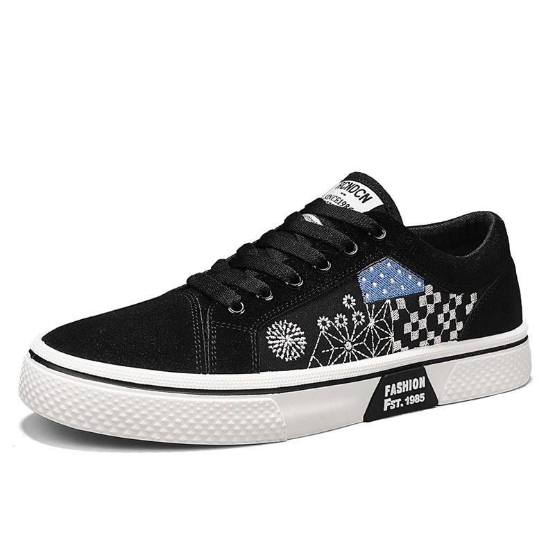 Canvas Breathable Casual Flat Baseplate Shoes 2024 Summer New Men's Daily Versatile Sports Low-top Trendy Shoes Men's Shoes