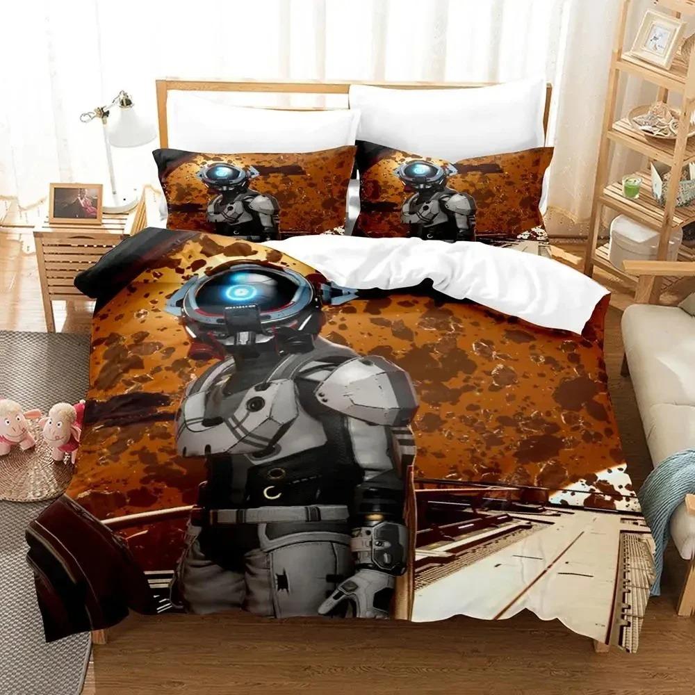 3D Print Game No Mans Sky Bedding Set Duvet Cover Bed Set Quilt Cover Pillowcase Comforter King Queen Size Boy Adult Bedding Set