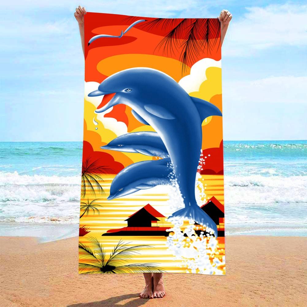 Dolphins Beach Towel in Multiple Patterns Soft Comfortable and Practical
