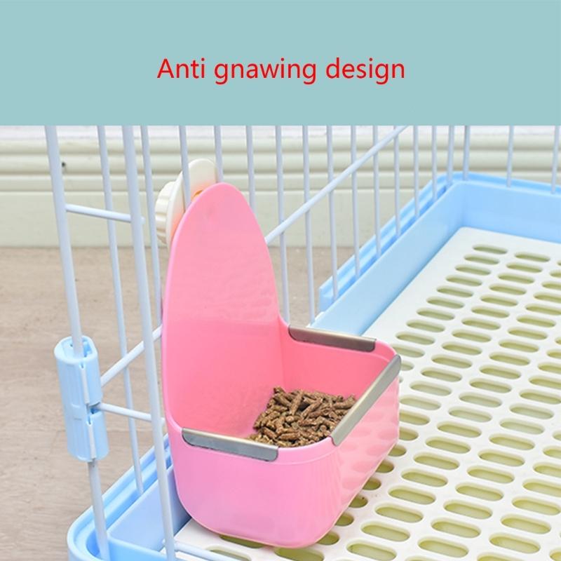 Hays Food Bins Feeder for Hays and Food Feeder Bowls Manger Rack for Rabbits Guinea Pigs Chinchilla Small Animal