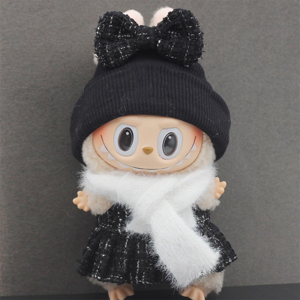 Dollhouse Miniature Knitting Scarf Ornament DIY Dolls Clothing Accessories Dress Up for Birthday Gift For V1 V2 V3 Labubu