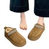 Thick-soled cotton slippers wear autumn and winter new pregnant women half slippers snow boots cotton shoes