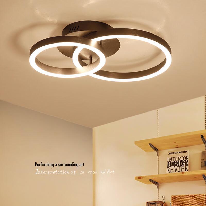 Bedroom LED Ceiling Light with Three-Color Dimming