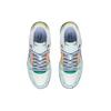Li Ning Leather Fashion Abrasion Resistant Breathable Low Top Skateboard Shoes Men's White Green AGCS199-2