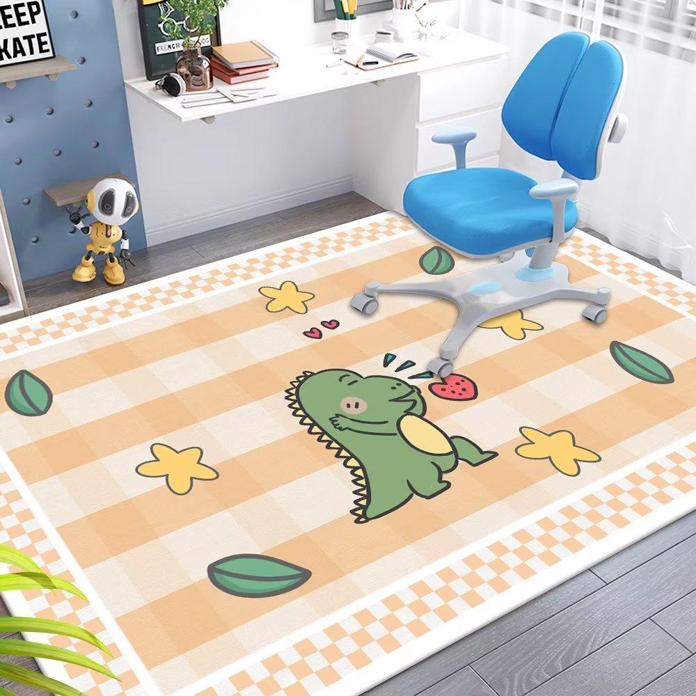 Soft Kids Cartoon Rug Spaceman Design Playroom Carpet Non Slip Floor Mat for Children Bedroom Living Room Nursery