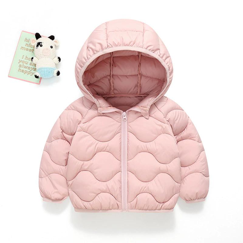 New Autumn Kids Down Jackets Winter Fashion Boys Girls Thin Warm Outerwear Baby Lightweight Down Cotton Coats Children Clothing