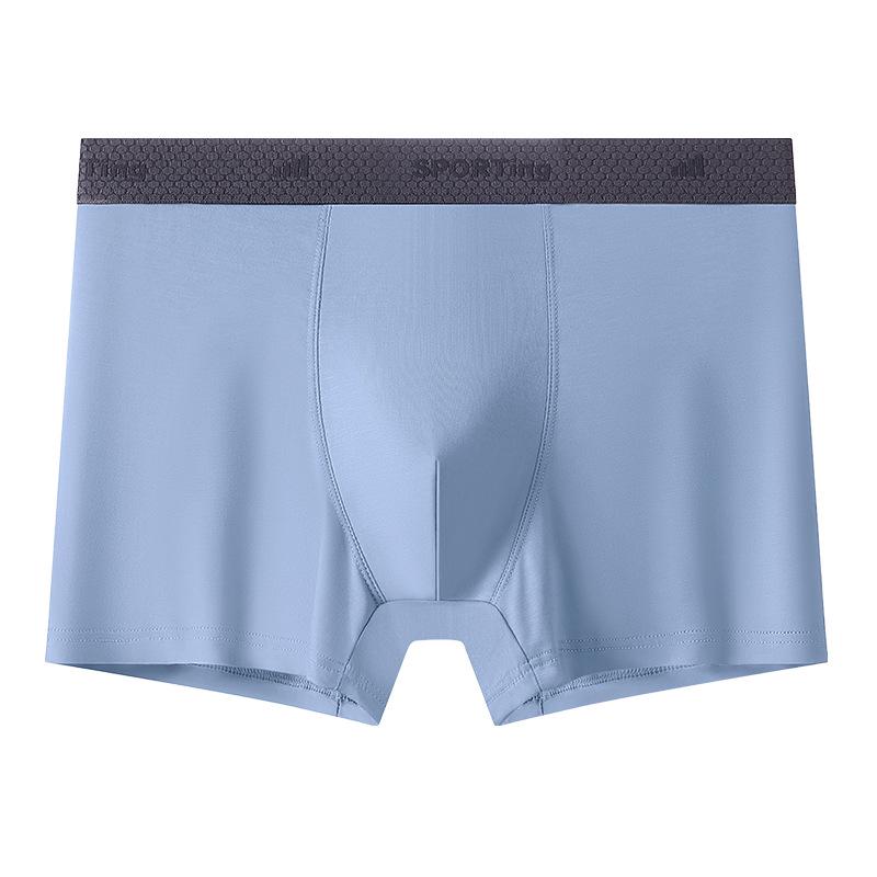 Summer Modal Men's Large-Size Breathable Boxer Briefs - Antibacterial and Comfortable Mid-Waist Design