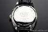 JMW TOKYO Men's Moon Phase Watch, Japanese Movement, 100m Water Resistant, Genuine Leather Strap, Roman Numerals, Black & Silver [Limited To 300