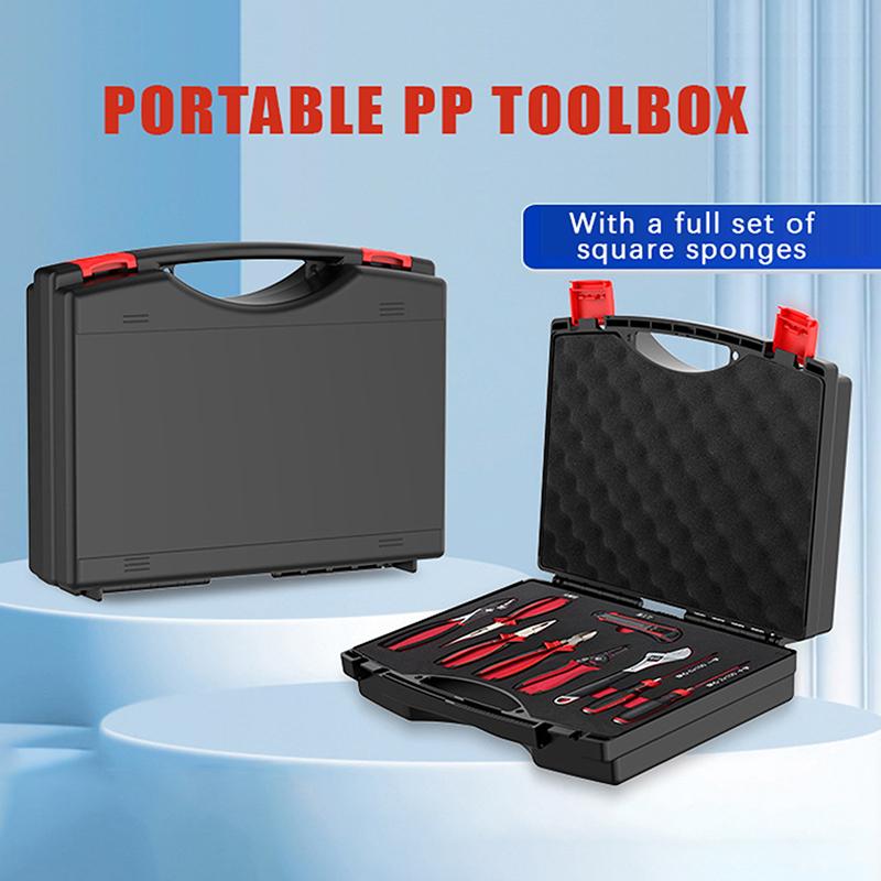 Portable Instrument Storage Plastic Box Handle Tool Box Car Electronic Component Storage Box