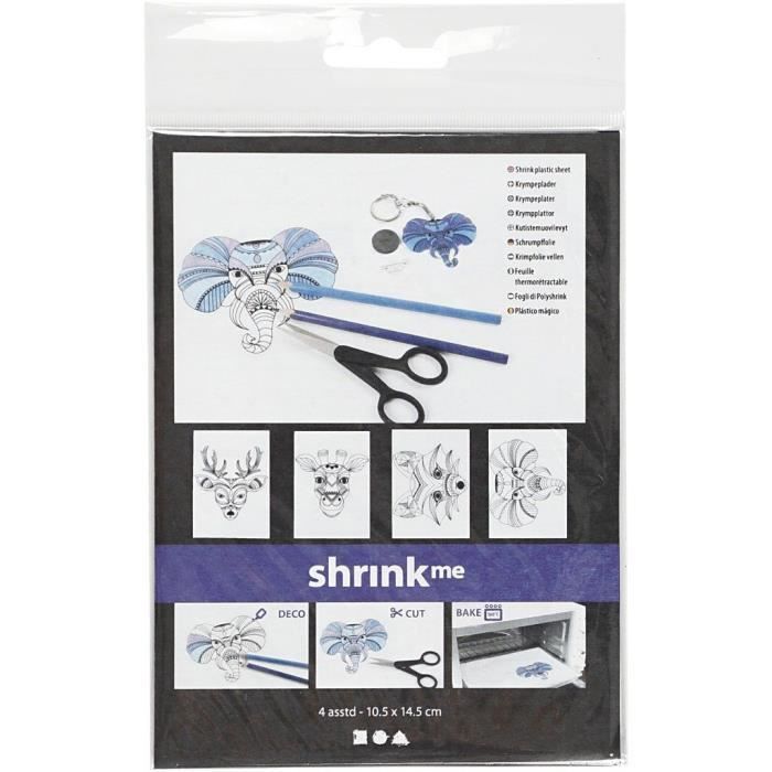 Creativ Company 79067, Målarbok, 4 sidor, Barn, Pojke-Flicka, Vilda djur, 4 stycken(s)