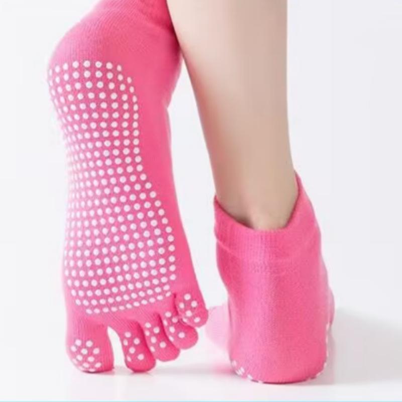 Non Slip Floor Socks Bag Toe Open Toe Yoga Socks Women