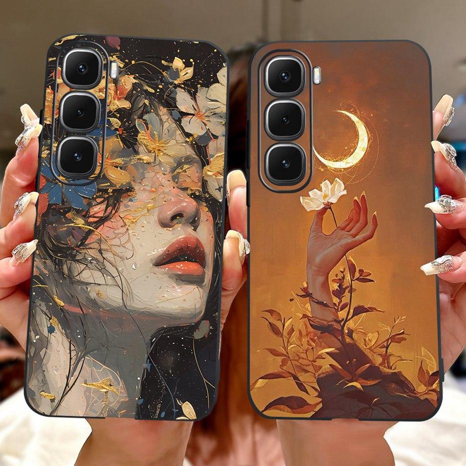 Fashion Painting Case For Infinix Hot 60 Pro+ 60Pro Soft Silicone TPU Phone Cases For Infinix Hot60 Pro Plus 4G Covers Bumpers