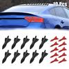 10x Shark Vortex Fin Diffuser Carbon Generator Fiber For Roof Car Spoiler Bum EV