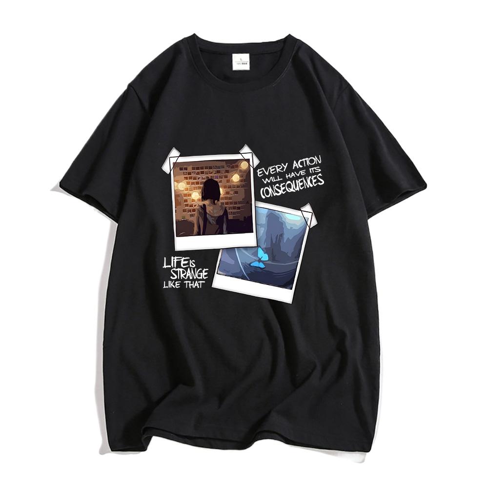 Life Is Strange What If? T-shirts MEN  Handsome T-shirts Four Seasons Casual Tees High Street Fashion Manga/Comic Soft Summer