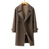 Double-sided Woolen Coat Men's Medium and Long Winter Non-cashmere Slim-fit Nizi Trench Coat