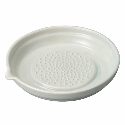Banko ware grater, large, approx. 16 x 15 cm, celadon, 18267