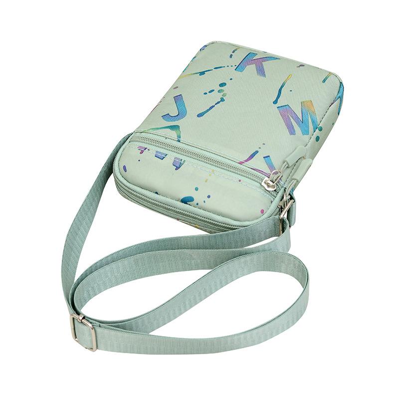 

Fashion Hot Stamping Letters New Shoulder Bag Female Lightweight Joker Korean Version of The Messenger Bag Portable Commuter Mobile Phone Small Bag.