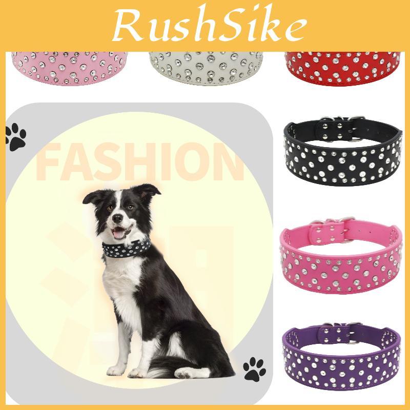 Fashion-forward Pet Collar Chain With Sparkling Rhinestone Accents Available In Various Colors