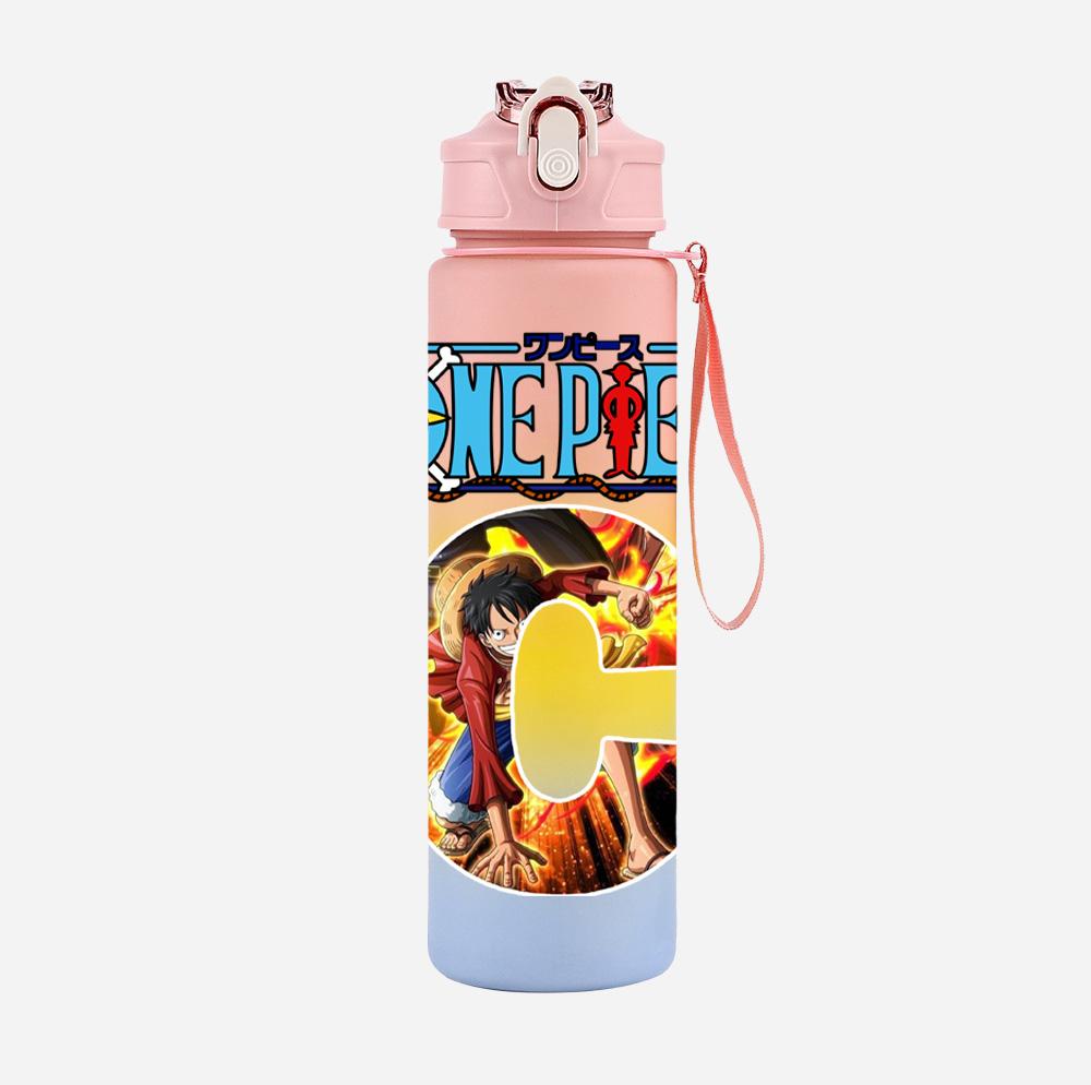 Anime A-Z English Letter Printed Character Colorful Water Cup Demon Hunters Large Capacity Outdoor Drinking Bottle Boy Girl Gift