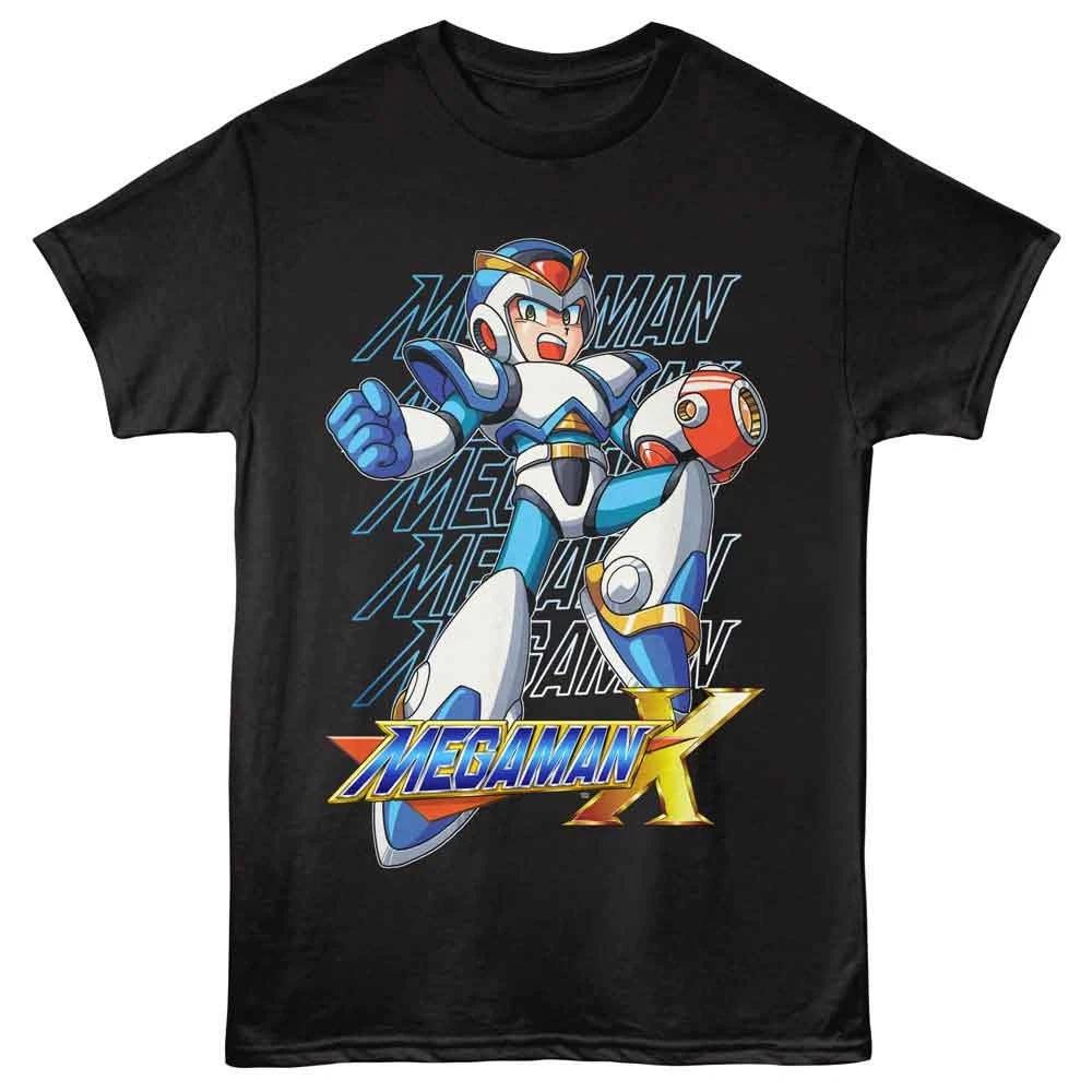 Mega Man - Repeat - American Classics - Black Short Sleeve Children s T-shirt 140