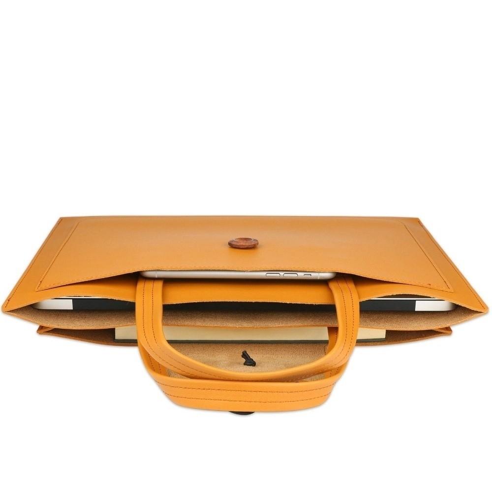 Large Capacity Handheld Bag Rectangle Carrying Case Messenger Briefcase Women's Bag