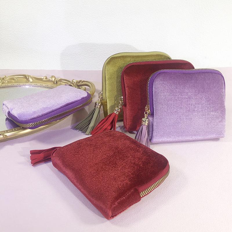 1 portable jewelry multi-layer collection lightweight luxury zipper storage bag with multiple compartments 14 * 12.5 * 3.5cm