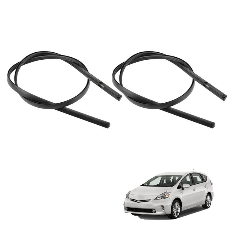 1Pair Roof Drip Side Finish Center Drainage Channel Sealing Strip For Toyota Prius V 2012-2017 75555-47050 75556-47050