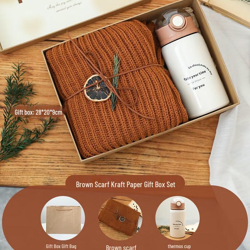 Winter Scarf & Thermos Cup Gift Set