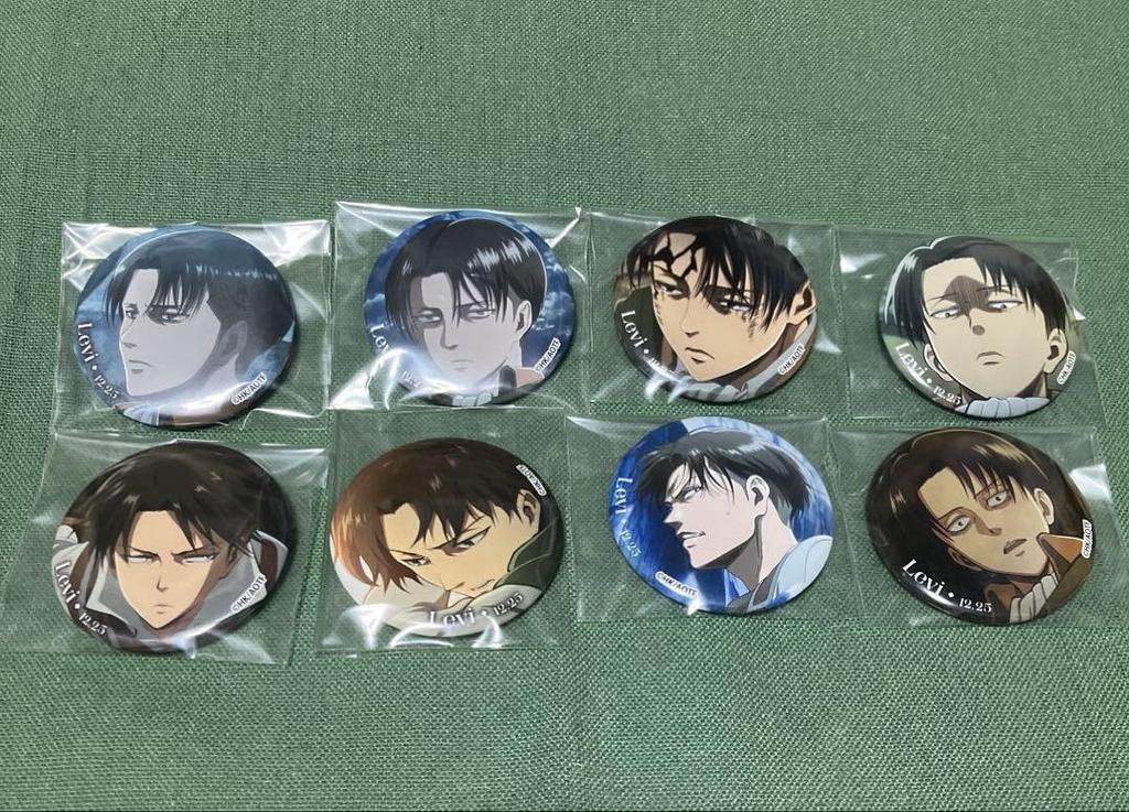 [USED] Attack on Titan Levi MAPPA Birthday Can Badge