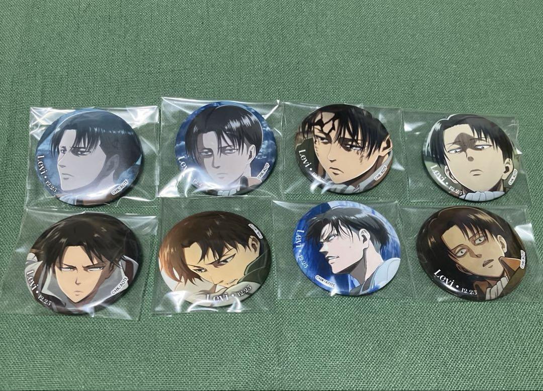 

[USED] Attack on Titan Levi MAPPA Birthday Can Badge