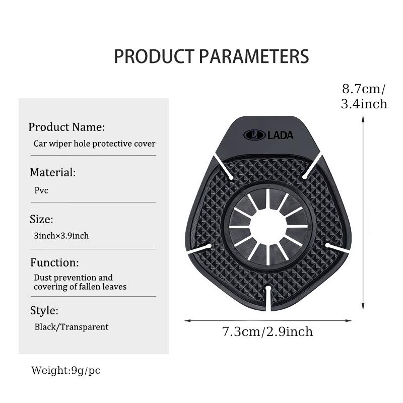 Car Wiper Hole Protective Covers Windshield Wiper Arm Hole Leaves Dustproof Protector For Lada Largus Priora Vesta Niva Samara NN34