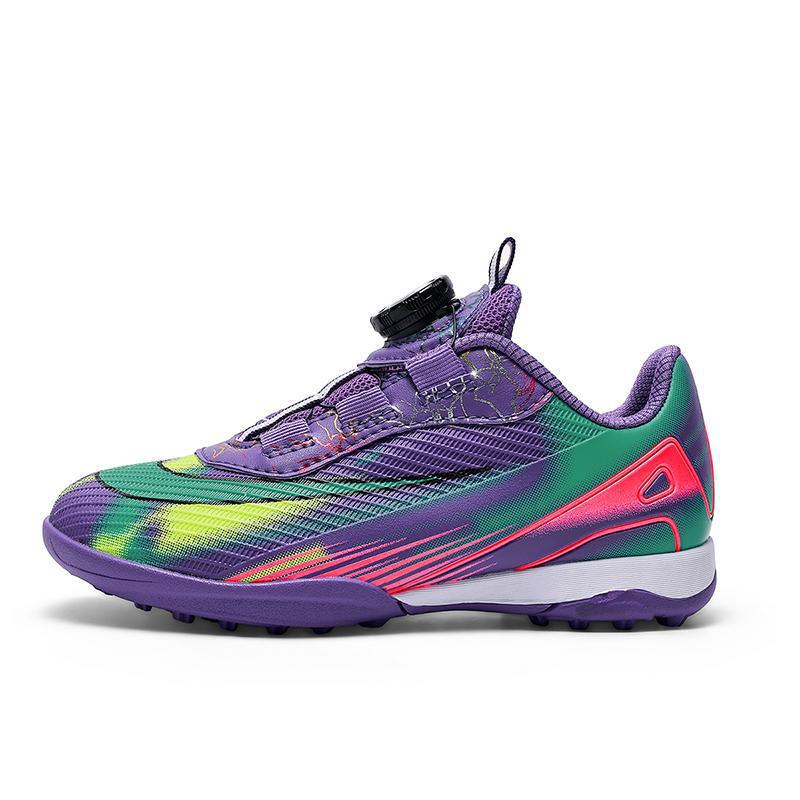 Children Elementary School Students Rotary Buckle Football Shoes Boys Girls Kindergarten Boys Shredded Nails Football Shoes Children's Football Shoes