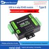 Industrieller CH344L USB-zu-4-RS485-Konverter, isoliert, Wand-/DIN-Schienenmontage