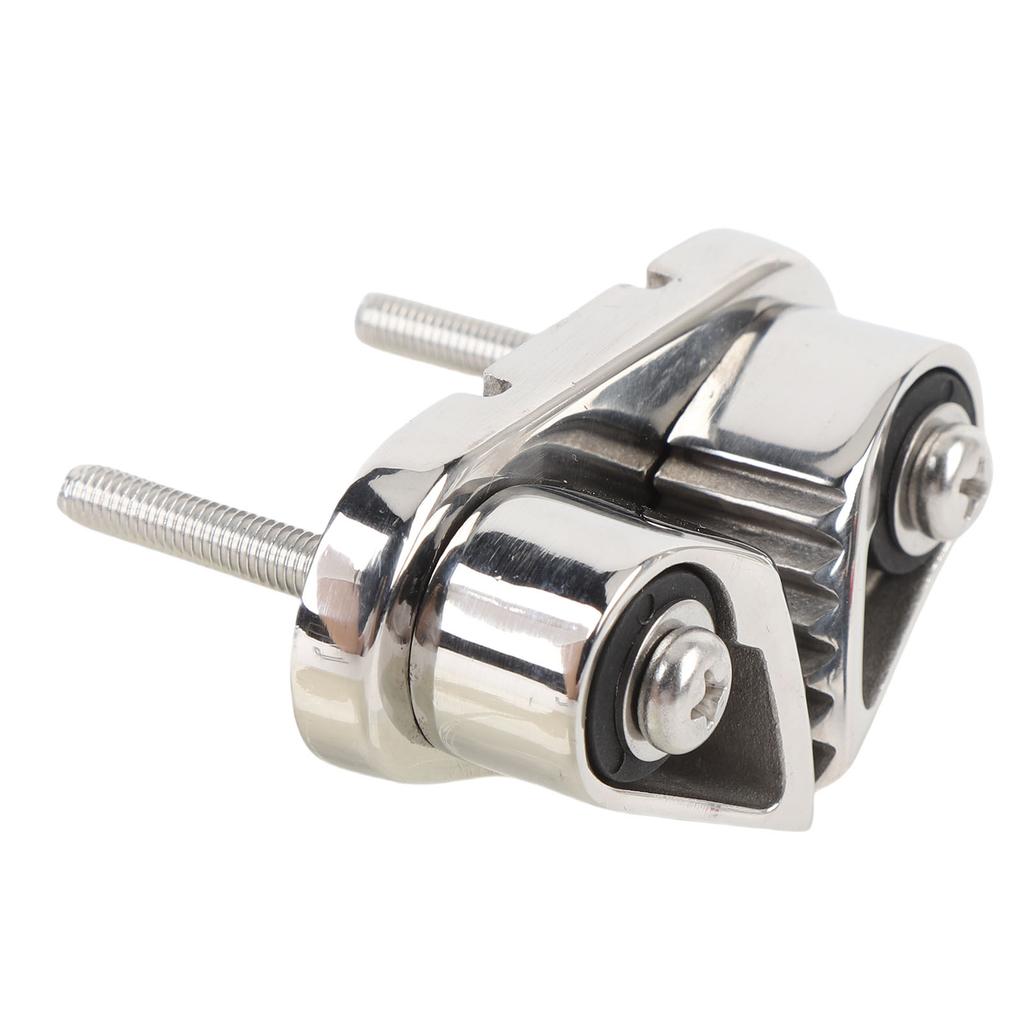 Stainless Steel Rope Clamp Cam Cleat Progressive Cam Tooth Boat Rope Cleat for Sailboat Kayak Canoe Dinghy