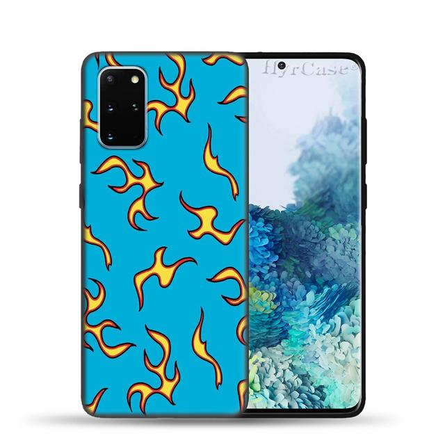 Fire Artistic Flame Silicone Case For Samsung S22 S21 Ultra S20 Fe Plus A53 A73 A52 A72 A51 A71 A22 A12 A32 A50 A33 A13 Cover