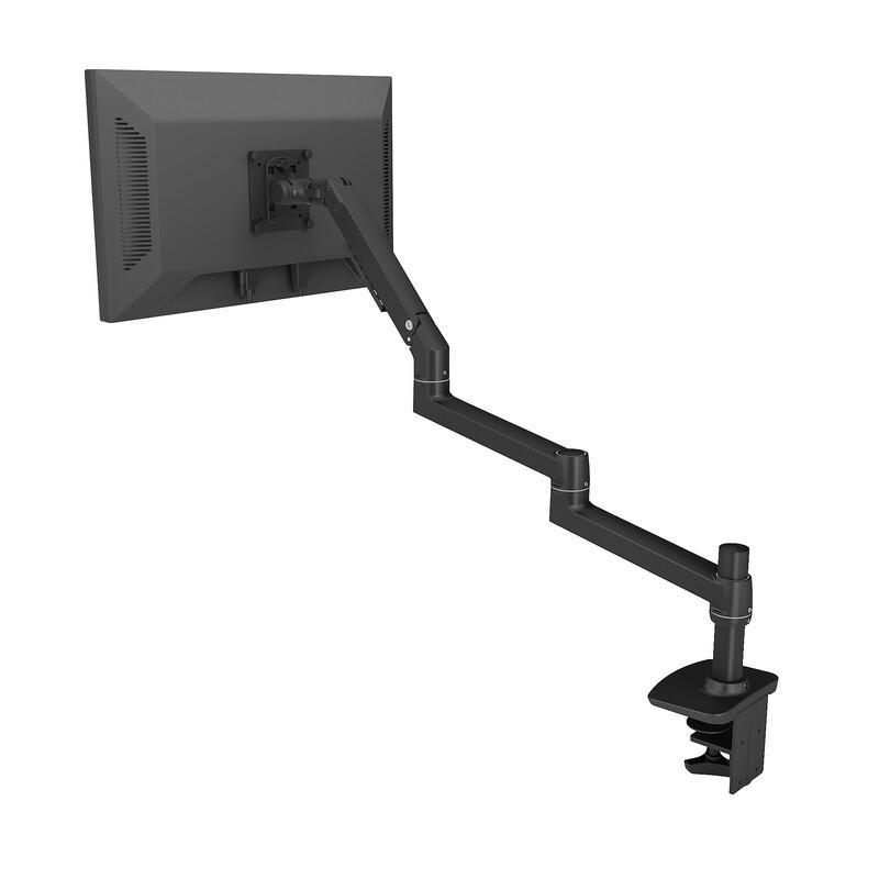 Universal Single Monitor Desk Mount with Wireless Charging