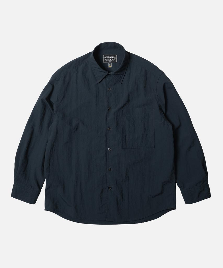 FRIZMWORKS Nylon Rayon Relaxed Shirt _ Navy