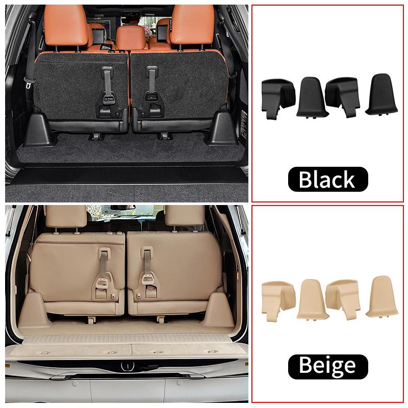 For 2008- Toyota Land Cruiser LC200 200 Car Seat Rail Cover ABS Plastic Protective Trim Guard Caps Set Interior Accessories