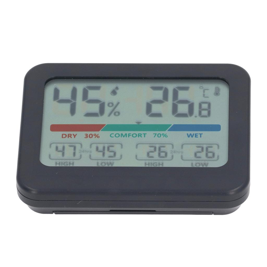 Digital Hygrometer Termometer LCD-display Elektronisk Temperatur- och Fuktighetsmätare Magnetisk